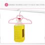 10Pcs Clothes Hangers Plastic Heart Shaped Coat Non-Slip Multi-Function Hangers Home Dry and Wet Clothing Rack Random Color