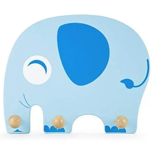 Imagination Generation Wooden Elephant Kids Clothing Rack ? Natural Wood Wall Mount Plaque for Childrens Clothes & Coat Hanger, Baby Room & Nursery Decor Imagination Generation Wooden Elephant Kids Clothing Rack ? Natural Wood Wall Mount Plaque for Childrens Clothes & Coat Hanger, Baby Room & Nursery Decor