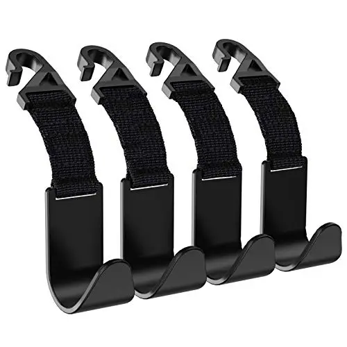Car Seat Headrest Hook, 4 Pack Universal Car Storage Headrest Hanger Holder Hooks, Vehicle Strong and Durable Backseat Hanger for Handbag Purse Coat and Bag Car Seat Headrest Hook, 4 Pack Universal Car Storage Headrest Hanger Holder Hooks, Vehicle Strong and Durable Backseat Hanger for Handbag Purse Coat and Bag