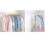 HJYPYJ Magic Hanger,Household Iron Folding Hanger,Multi-Layer Storage Space-Saving Organizer Hangers, Durable/White / 6 pcs
