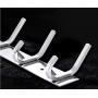 Dosens Coat Hook Rack Wall Mount SUS-304 Stainless Steel Hanger Clothes Hat Holder 10 Hooks 2-pack