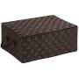 Honey-Can-Do OFC-03704 Double Woven Storage Chest Boxes with Lid and Handles, 12 by 17 by 7-Inch, Espresso