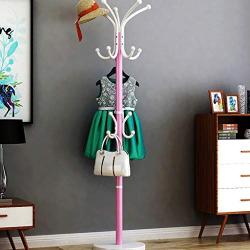 ZXUE Hanger Floor Bedroom Coat Single Rack Household Clothes Rack Single Single Pole Hanger Multi-Function Shelf (Color : E)