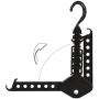 lliang Hangers Hanger Rack Clothes Space Saver Folding Hanger Multifunctional Magic Clothes Rack for Clothes Closet Organizer
