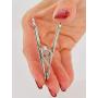 Home-X Stainless Steel Clothespins, Heavy-Duty Clothes Hangers, Set of 10