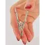 Home-X Stainless Steel Clothespins, Heavy-Duty Clothes Hangers, Set of 10