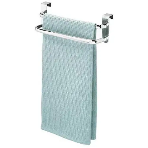 iDesign Axis Over-the-Cabinet Kitchen Dish Towel Bar Rack - 9&quot, Chrome