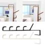 Multifunctional Door Hanger Hook Home Clothes Storage Holder Towel Hanging Rack - Coffee Qsbai