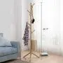 youeneom Solid Wood Tree Coat Rack Stand, 8 Hooks - Super Easy Assembly NO Tools Required - Hallway/Entryway Coat Hanger Stand for Clothes, Suits, Accessories (Khaki(B)) youeneom Solid Wood Tree Coat Rack Stand, 8 Hooks - Super Easy Assembly NO Tools Required - Hallway/Entryway Coat Hanger Stand for Clothes, Suits, Accessories (Khaki(B))