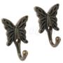 FidgetGear Antique Butterfly Coat Robe Hook Wall Mounted Door Clothes Towel Single Hanger