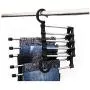 5PC Magic Trousers Hanger/Rack Plastic Hook Multifunction Pants Closet Hanger for Clothes 5 in 1