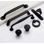 KNV Hook Wall Coat Hooks Hat Clothes Hanger,LDS-B Black Furniture Hardware Aluminium Alloy