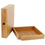 Jeffergarden Tea Storage Boxes Single Drawer Bamboo Tea Tray Puer Cake Rust-proof Hands Protection Portable Tea Sets Home Kitchen