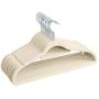 10pcs Random Color Slim Velvet Hangers, Space Saving Non-Slip Pile Coating Velour Hangers Clothes Storage Holder Hanger