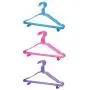 10pcs 38cm Durable High Manganese Steel Closet Adult Skirt Dress Clothes Hangers with Trouser Bar Hook Non-Slip Rack Color Random