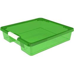 Storex Classroom Student Project Box, 12 x 12 Inches, Tint Green, 5-Pack (63207U05C)