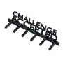 Challenge Accepted Marathon Runner Sports Medal Display Rack Hanger Holder Organizer for Wall