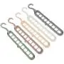 10pcs Random Color Creative 3D Space Saving Hanger Magic Clothes Hanger 9Hole Towel Hook Closet Organizer Storage Rack 10pcs Random Color Creative 3D Space Saving Hanger Magic Clothes Hanger 9Hole Towel Hook Closet Organizer Storage Rack