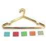 KOOBAY 30Pack 16.5" Adult Size Fashion Golden Shiny Metal Wire Hangers Apparel Display Clothes Coat Hangers