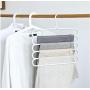 5pcs Random Color 5 Layers Hangers Multifunctional Clothes Hangers Pants Storage Hangers Cloth Rack Multilayer Storage Cloth Hanger
