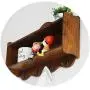 three thousand Home Decor Wall Hanger Wood Storage Racks Storage Boxes Key Hanging Storage Case Phone Racks Wood Shelf Clothes Hat Storage Hanger,Yellow