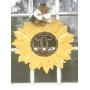 Sunflower monogram door hanger