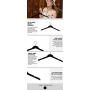 Black Velvet Hangers for Clothes- Heavy Duty Coat Hangers Non Slip Velvet- Slim and Space Saving Clothing Hangers for Top, Shirt, Sweater and Other Dress- Durable Suit Hangers (18, Standard)