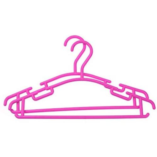 Samoda Coat Rack Wall - 10pcs/Set Portable Children Clothes Hanger Toddler Baby Coat Plastic Hangers Hook Household for Kids Clothing Organizer