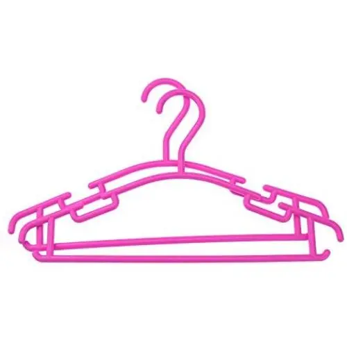 Samoda Coat Rack Wall - 10pcs/Set Portable Children Clothes Hanger Toddler Baby Coat Plastic Hangers Hook Household for Kids Clothing Organizer