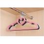 10pcs Random Color Multifunctional Loving Heart Clothes Hanger for Adults