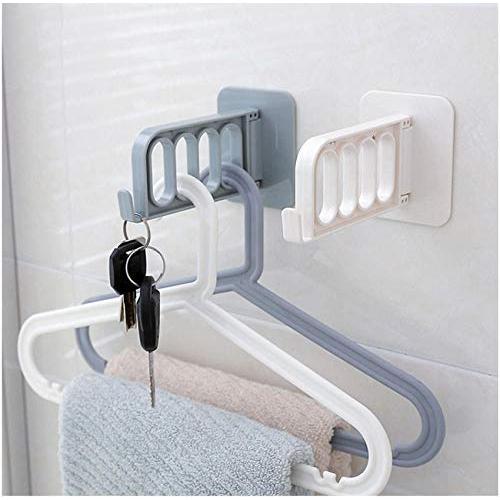 10pcs Random Color Multi-Function Foldable Clothes Hanger for Clothes Baby Hangers Drying Rack Suit Bathroom Door Plastic Organizer Dropshipping