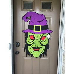 Huge Halloween witch door hanger/decoration wall art 22 x 22 Pumpkin thanksgiving