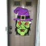 Huge Halloween witch door hanger/decoration wall art 22 x 22 Pumpkin thanksgiving