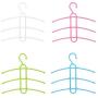 Multifunctional Clothes Hanger Creative Fishbone 3 Layer Anti-Skid Plastic Clothes Rack Wardrobe Clothes Hanger 10pcs Color Random