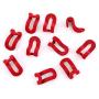 20pcs Random Color Creative Mini Flocking Clothes Hanger Easy Hook Closet Organizer Home