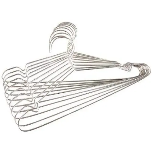Barcley 10Pcs Non-Slip Grey Super Heavy Duty Stainless Steel Hangers, Stainless Clothes Hangers Ideal for Everyday Use, Clothing Standard Hangers - Silver (Silver) Barcley 10Pcs Non-Slip Grey Super Heavy Duty Stainless Steel Hangers, Stainless Clothes Hangers Ideal for Everyday Use, Clothing Standard Hangers - Silver (Silver)