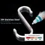S-Shaped Hooks Heavy Duty 6 Packs,304 Stainless Steel Hook,Multi-Functional Flat Hook,S Hook,Hooks Closet,Hooks Plants,Hooks for Hanging Pot,Pan,Cups, Plants,Bags, Jeans,Towels(6, XX-Large) S-Shaped Hooks Heavy Duty 6 Packs,304 Stainless Steel Hook,Multi-Functional Flat Hook,S Hook,Hooks Closet,Hooks Plants,Hooks for Hanging Pot,Pan,Cups, Plants,Bags, Jeans,Towels(6, XX-Large)
