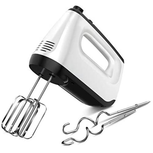 SUNDUO Hand Mixer Electric, 6-Speed 250W Handheld Mixer, 2 Beaters, 2 Dough Hooks, Turbo Boost, Eject Button, Portable Kitchen Mixer for Baking, Bread Maker, Cake Mixer, Egg Whisk