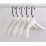 8pcs 38cm Thick Wide Shoulder White Plastic Clothes Hanger for Coats Garment and Fur 8pcs 38cm Thick Wide Shoulder White Plastic Clothes Hanger for Coats Garment and Fur
