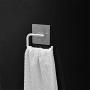 Inchant Toilet Paper Roll Holder Self Adhesive, Wall Mount, No Screws, No Drill, Washable, Restickable, Reusable Plastic Towel Ring with Open Half Design - Dish Cloth, Tea Towel Hanger Rack