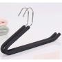 HJYPYJ Magic Hanger,Z-Sponge Non-Slip Multifunctional Hangers,Anti-Shoulder Pants Rack Not Easily Deformed Space Saving Organizer Hanger Strong Bearing Capacity/Black / 5 pcs