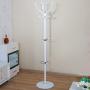 AIDELAI Coat Rack Coat Rack Floor-Standing Coat Rack Hangers Hook Up Clothes Hat Bags Storage Bedroom Office Vertical Metal White