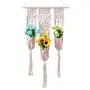? Handmade Weaved Tapestry Macrame Plant Flower Pot Hanging Holder Hanger Home Garden Balcony Courtyard Decoration