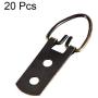 uxcell D Ring Picture Hangers, 52mm x 20mm Bronze Tone Assortment Kit for Photo Hanging Solutions, 20 Pcs