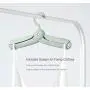 Janolia Clothes Hangers, Portable Foldable Clothes Holders, Space Saving Home Creative Suit Hangers, Windproof Green