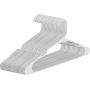 MC Plastic Hangers for Clothes Standard Pack of 20 White Space Saver by Utopia Home