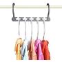 Inconceivabm Clothes Hangers Suit Hangers Maximizes Closet Space Easy Wrinkle-Free Clothes Fully Assembled Hanger Grey Non Slip Hangers