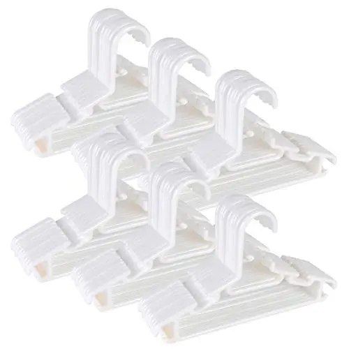 Tosnail 60 Pack White Plastic Childrens Hangers - Value Pack for Laundry and Closet Tosnail 60 Pack White Plastic Childrens Hangers - Value Pack for Laundry and Closet