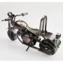 ESSEXX COLLECTION Vintage Handcrafted Iron Motorbike Model with Chainwheel as Collectible Art Sculpture for Motorcycle Lovers, Bronze Tone Metal (Medium Grey-Silver)