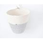 Hanging cotton pot, Natural home decor, Hanging planter, Planter basket, Handle basket, Hanging basket, Kids room storage, Plant hanger Rope